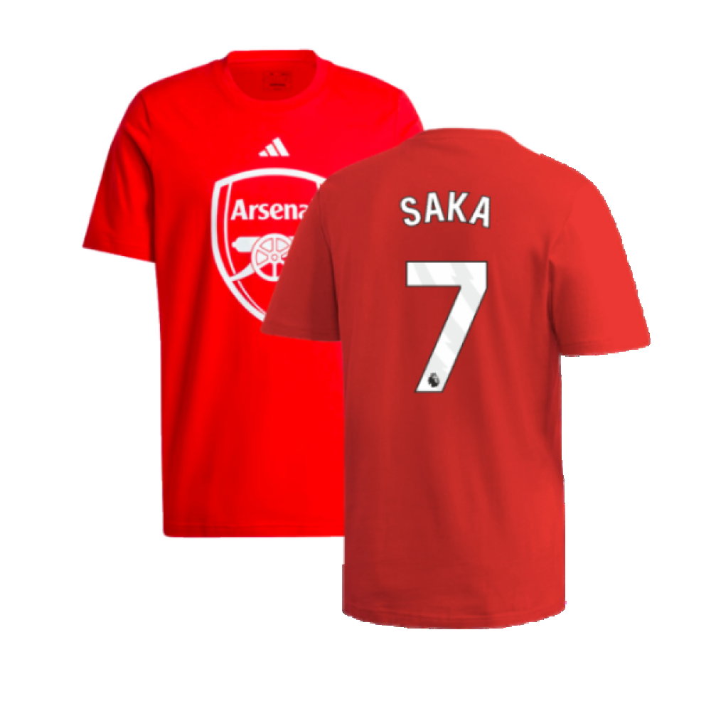 2024-2025 Arsenal DNA Graphic Tee (Red) (Saka 7)_0