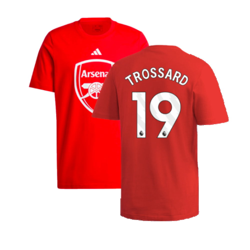 2024-2025 Arsenal DNA Graphic Tee (Red) (Trossard 19)_0