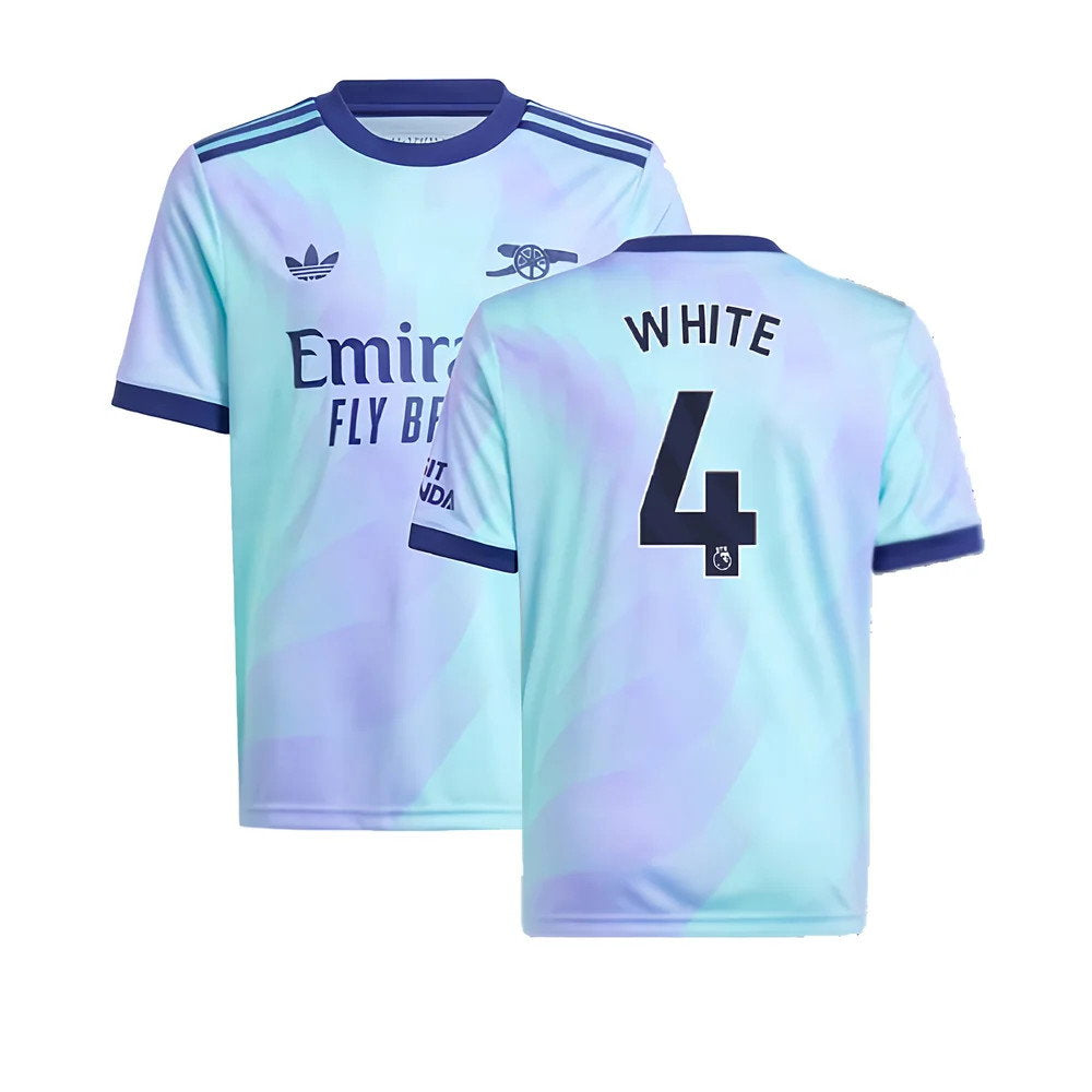 2024-2025 Arsenal Third Shirt (Kids) (White 4)_0