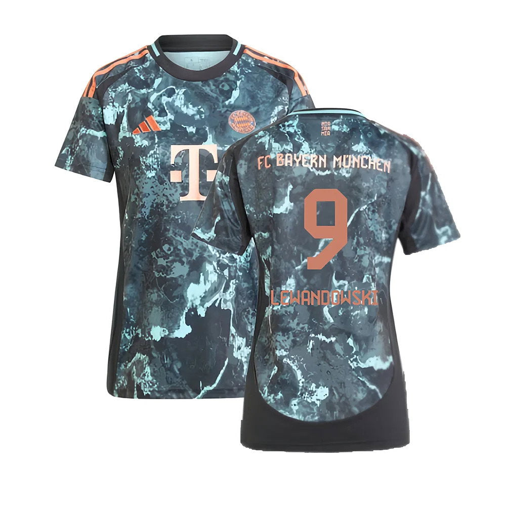 2024-2025 Bayern Munich Away Shirt (Womens) (Lewandowski 9)_0