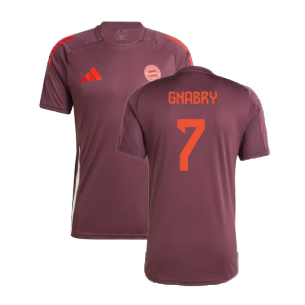 2024-2025 Bayern Munich Training Shirt (Shadow Maroon) (Gnabry 7)_0