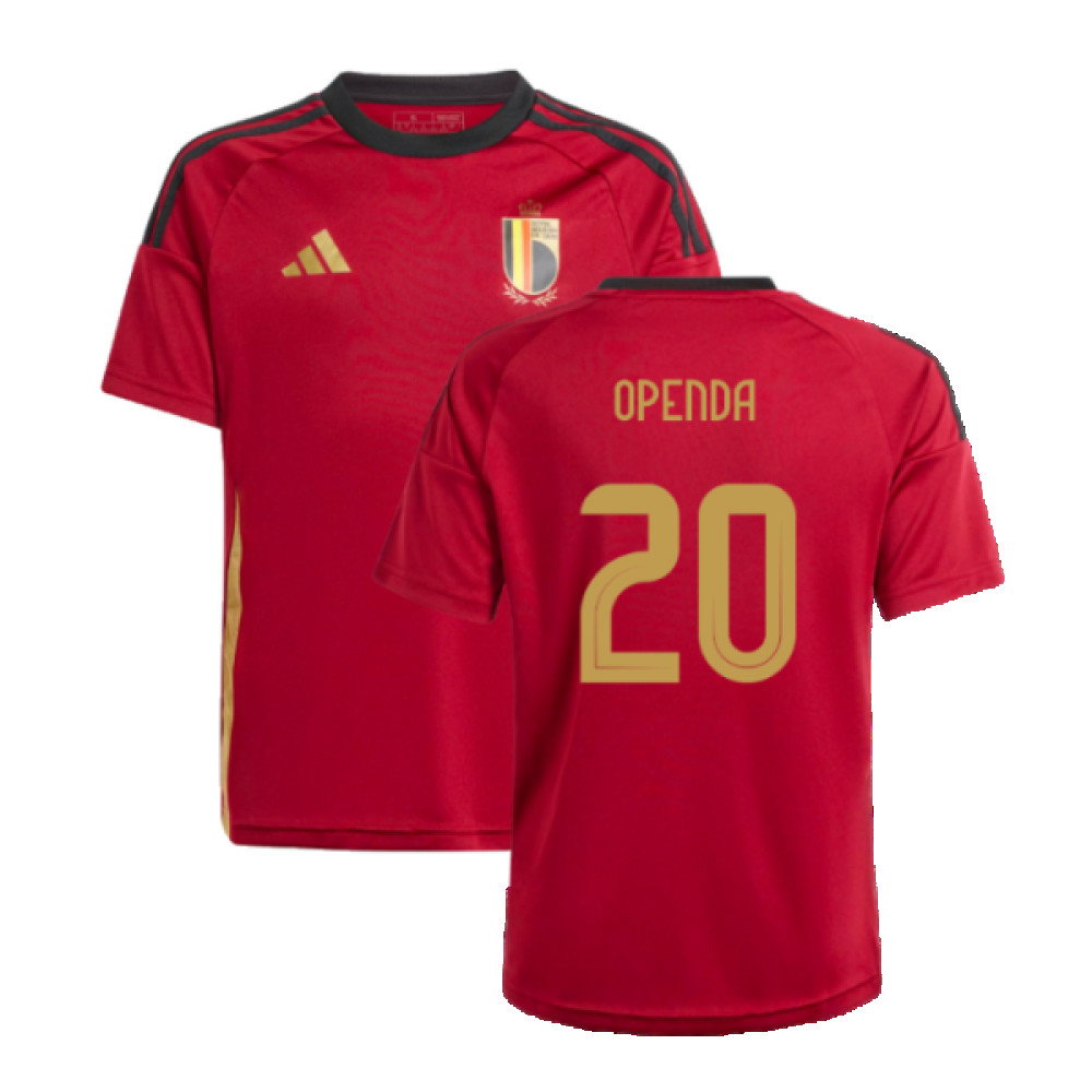 2024-2025 Belgium Home Fan Shirt (Kids) (Openda 20)_0