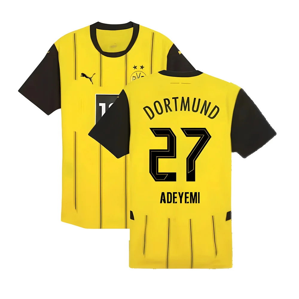 2024-2025 Borussia Dortmund Authentic Home Shirt (Adeyemi 27)_0