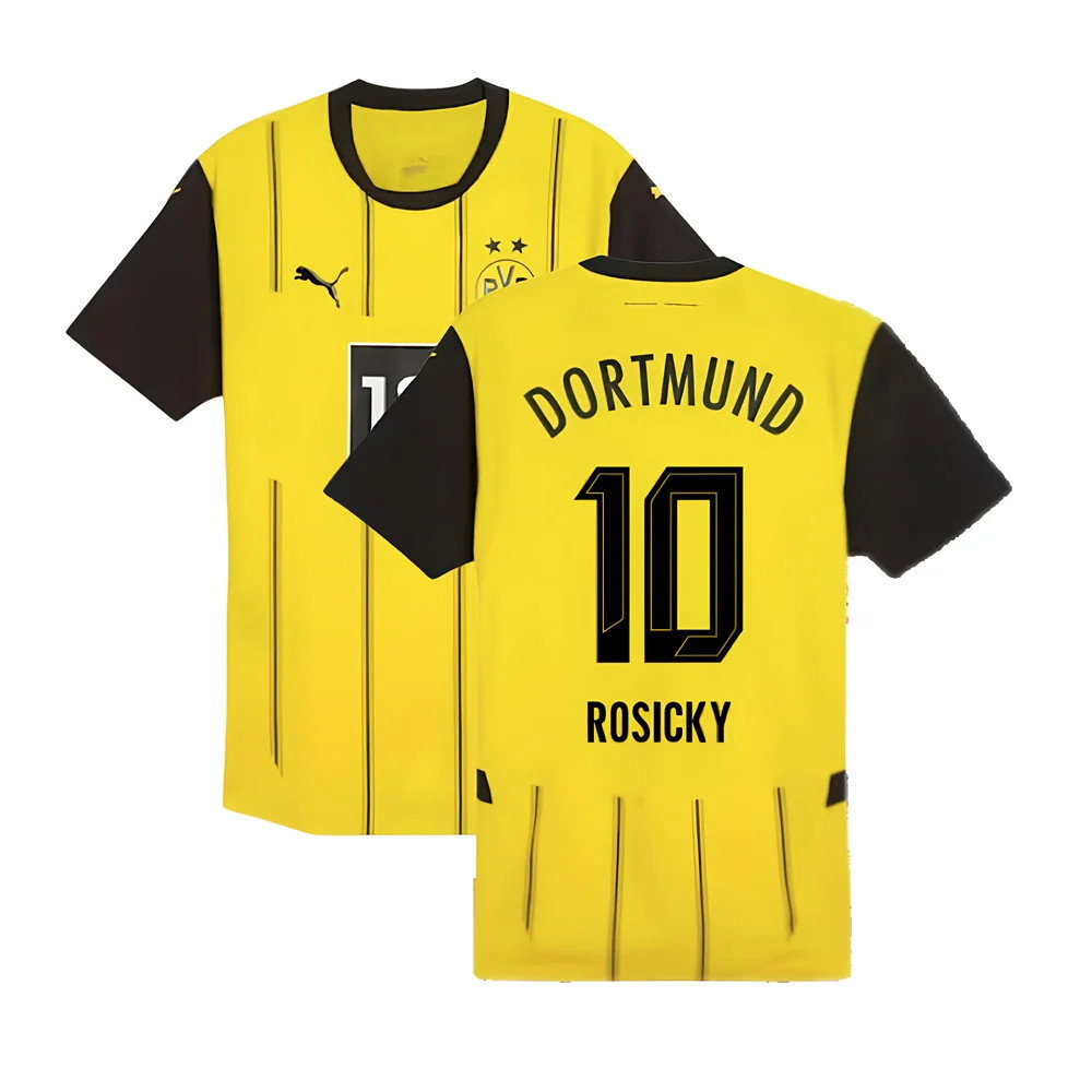 2024-2025 Borussia Dortmund Authentic Home Shirt (Rosicky 10)_0