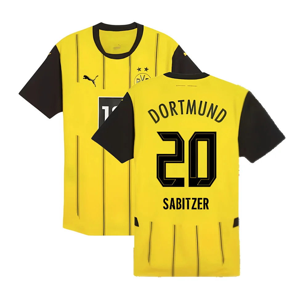 2024-2025 Borussia Dortmund Authentic Home Shirt (Sabitzer 20)_0