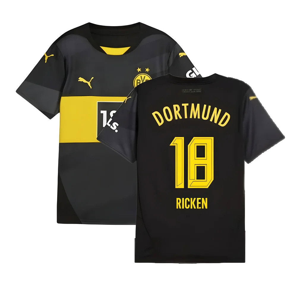 2024-2025 Borussia Dortmund Away Shirt (Kids) (Ricken 18)_0