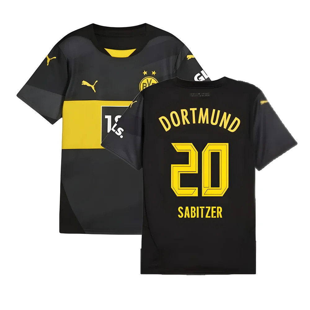 2024-2025 Borussia Dortmund Away Shirt (Kids) (Sabitzer 20)_0