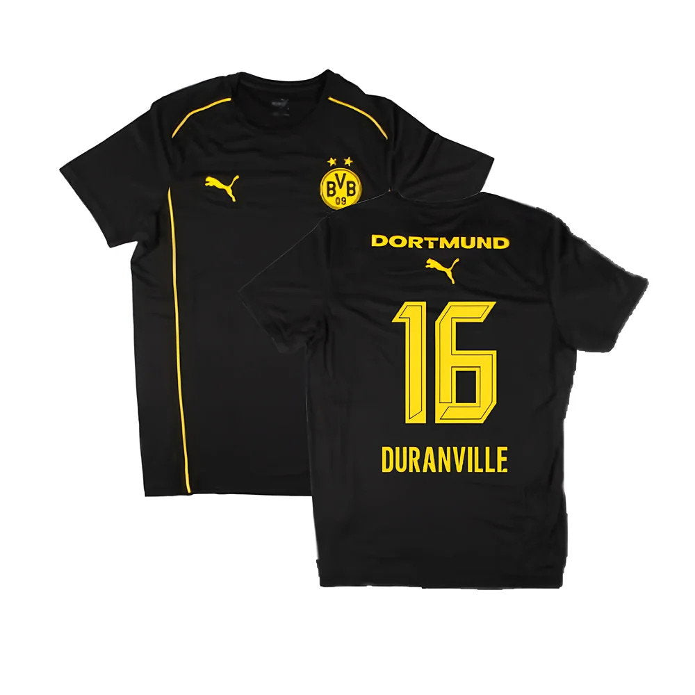 2024-2025 Borussia Dortmund Casuals Tee (Black) (Duranville 16)_0