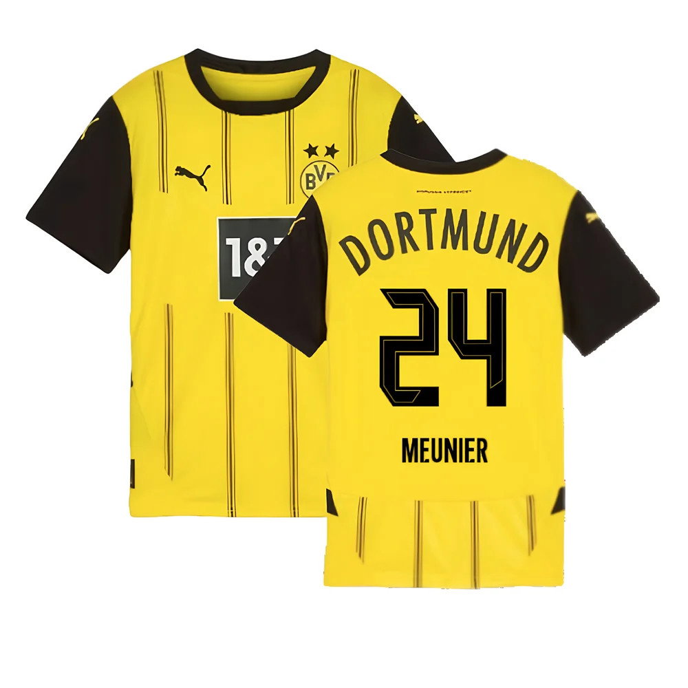 2024-2025 Borussia Dortmund Home Shirt (Kids) (Meunier 24)_0