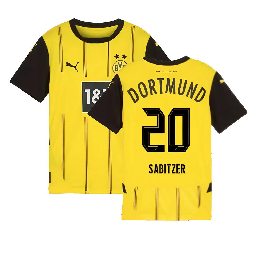 2024-2025 Borussia Dortmund Home Shirt (Kids) (Sabitzer 20)_0