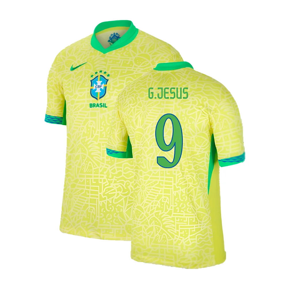2024-2025 Brazil Home Shirt (G.Jesus 9)_0