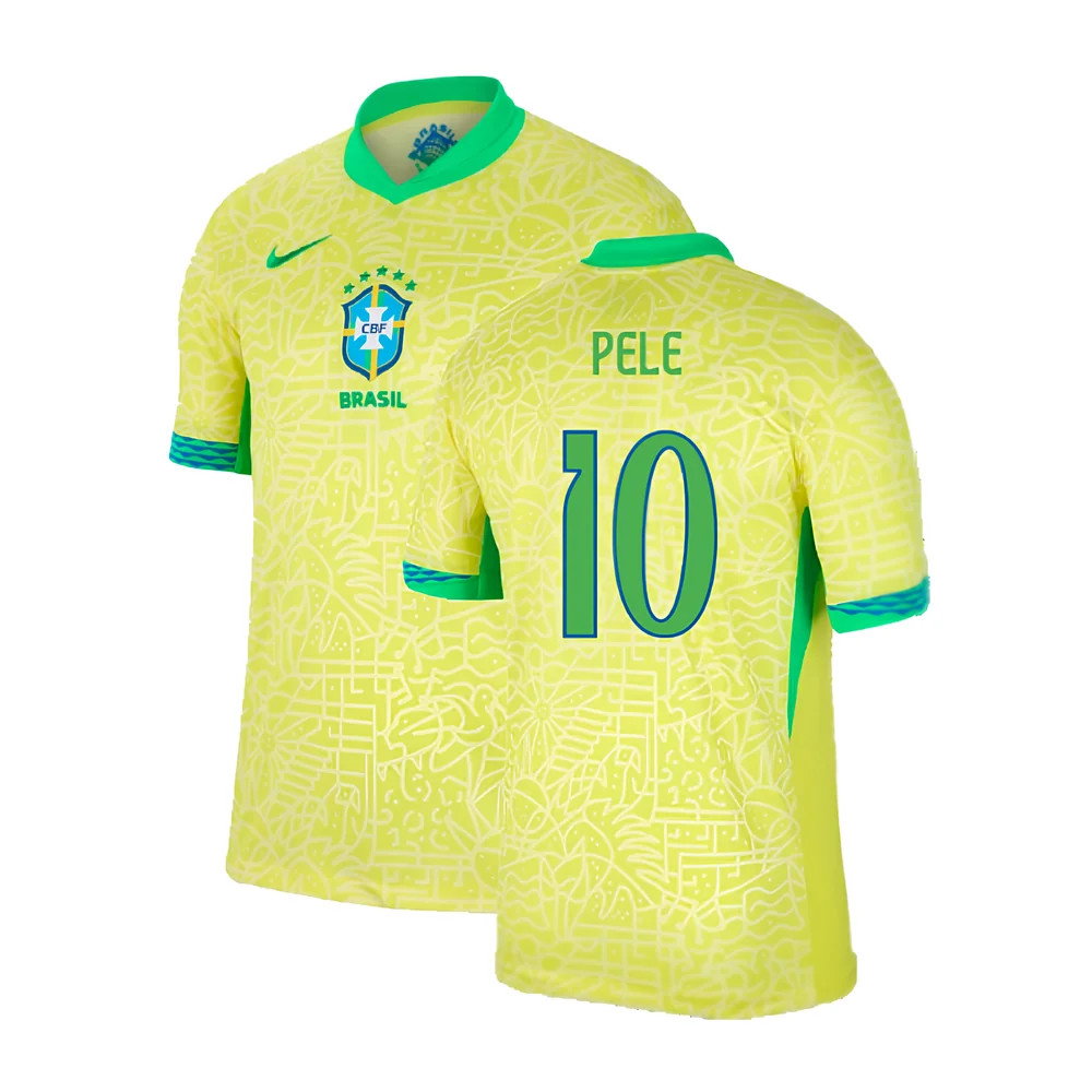 2024-2025 Brazil Home Shirt (Pele 10)_0