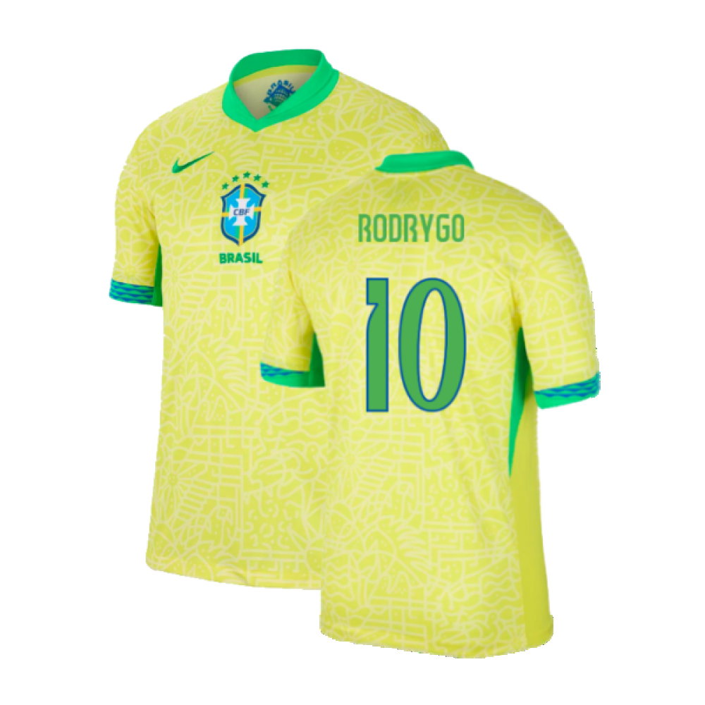 2024-2025 Brazil Home Shirt (Rodrygo 10)_0