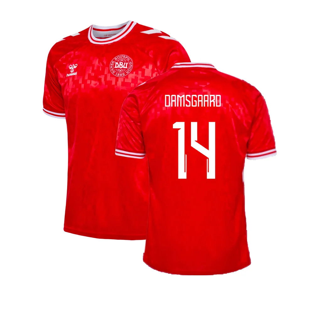 2024-2025 Denmark Home Shirt (Damsgaard 14)_0