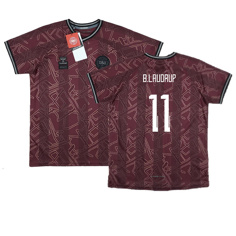 2024-2025 Denmark Special Edition Hummel x Halo Shirt (Kids) (B.Laudrup 11)_0