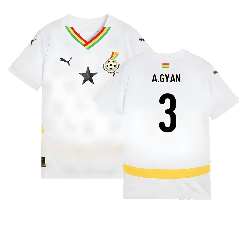 2024-2025 Ghana Home Shirt (Kids) (A.Gyan 3)_0