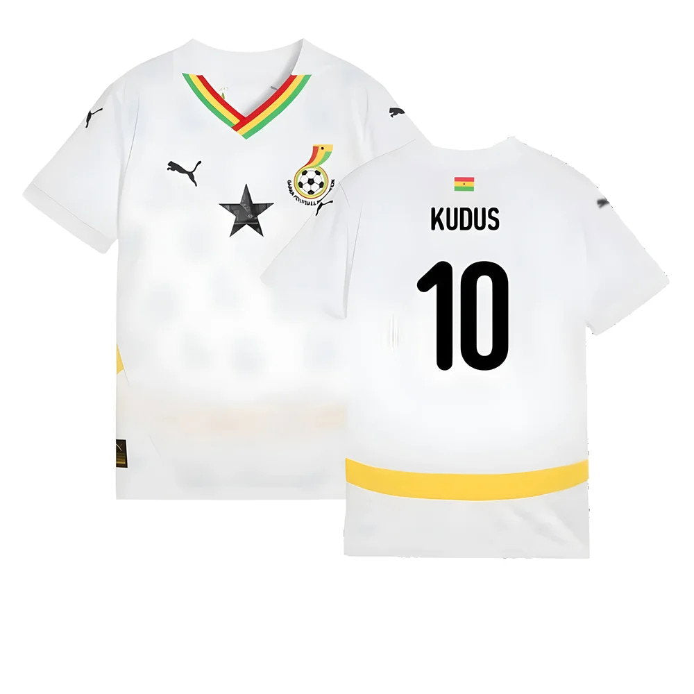 2024-2025 Ghana Home Shirt (Kids) (Kudus 10)_0