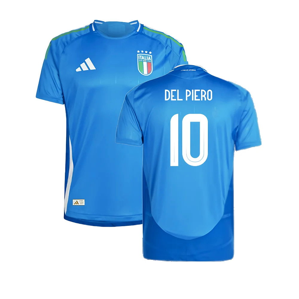 2024-2025 Italy Authentic Home Shirt (DEL PIERO 10)_0