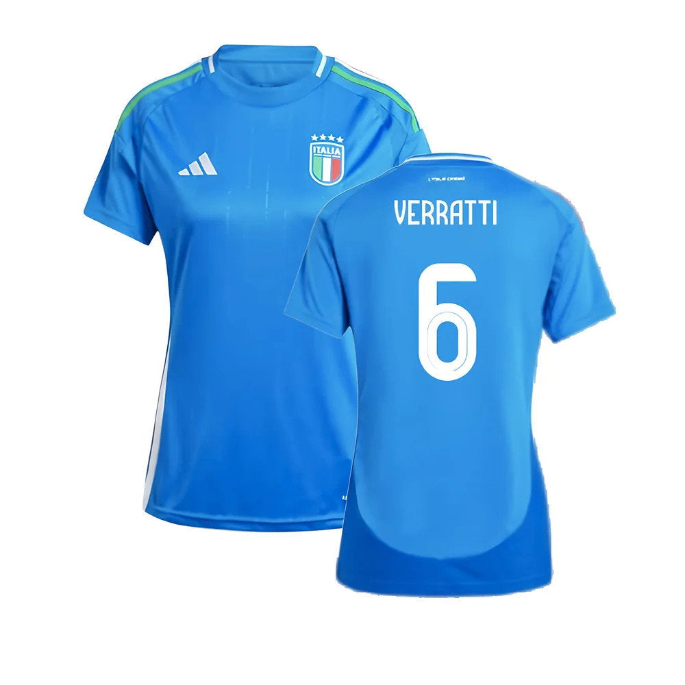 2024-2025 Italy Home Shirt (Ladies) (VERRATTI 6)_0