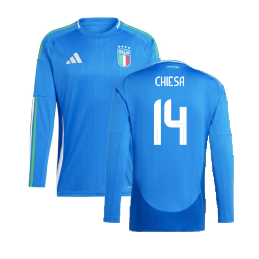 2024-2025 Italy Long Sleeve Home Shirt (CHIESA 14)_0