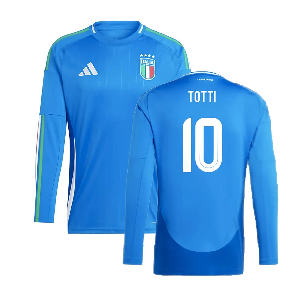 2024-2025 Italy Long Sleeve Home Shirt (TOTTI 10)_0
