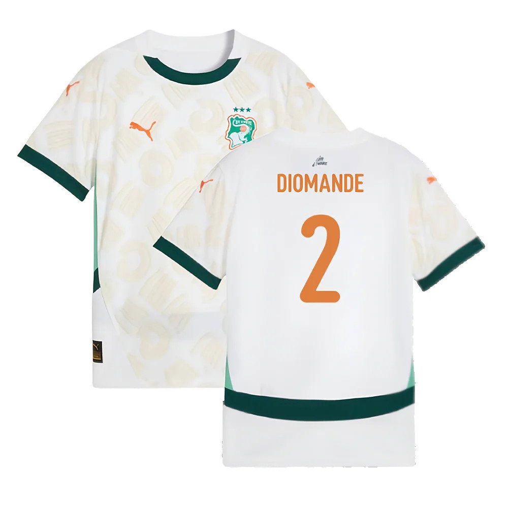 2024-2025 Ivory Coast Away Shirt (Kids) (Diomande 2)_0