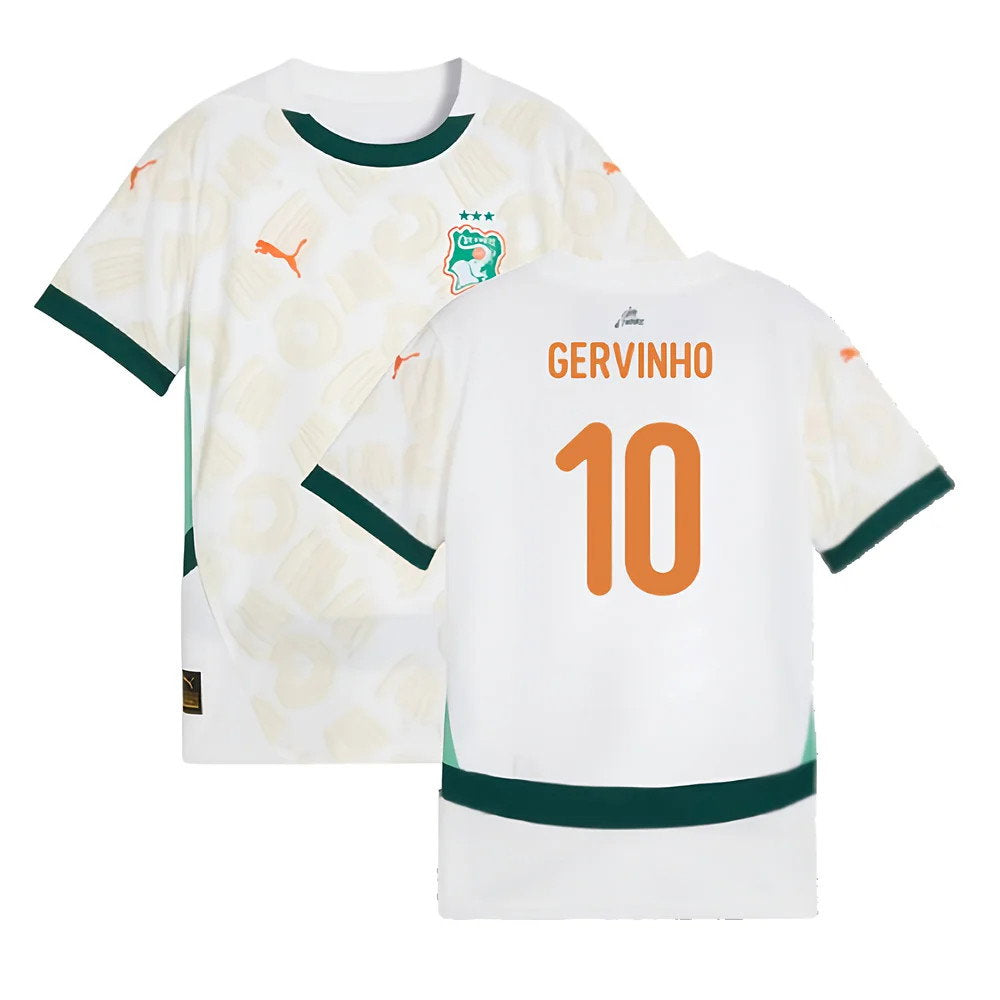 2024-2025 Ivory Coast Away Shirt (Kids) (Gervinho 10)_0