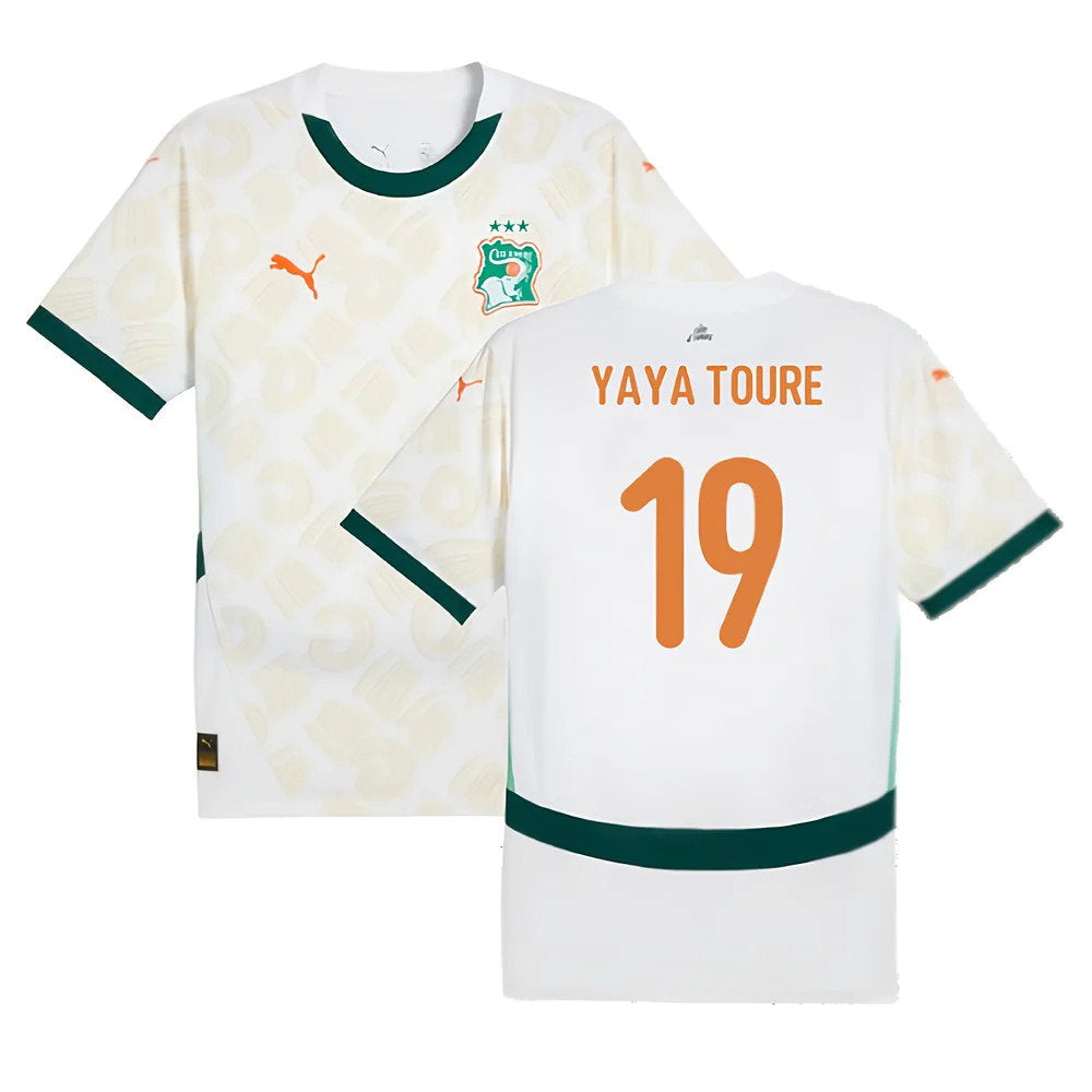 2024-2025 Ivory Coast Away Shirt (Yaya Toure 19)_0