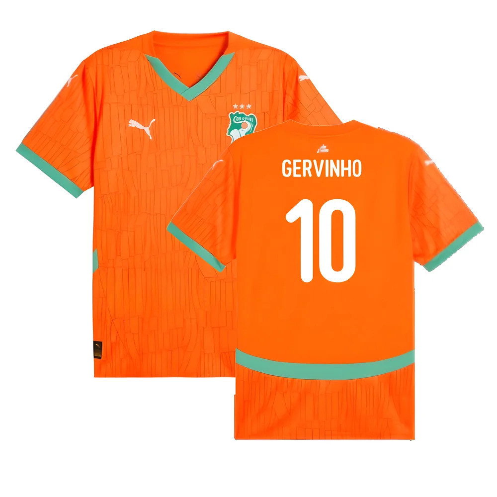2024-2025 Ivory Coast Home Shirt (Gervinho 10)_0