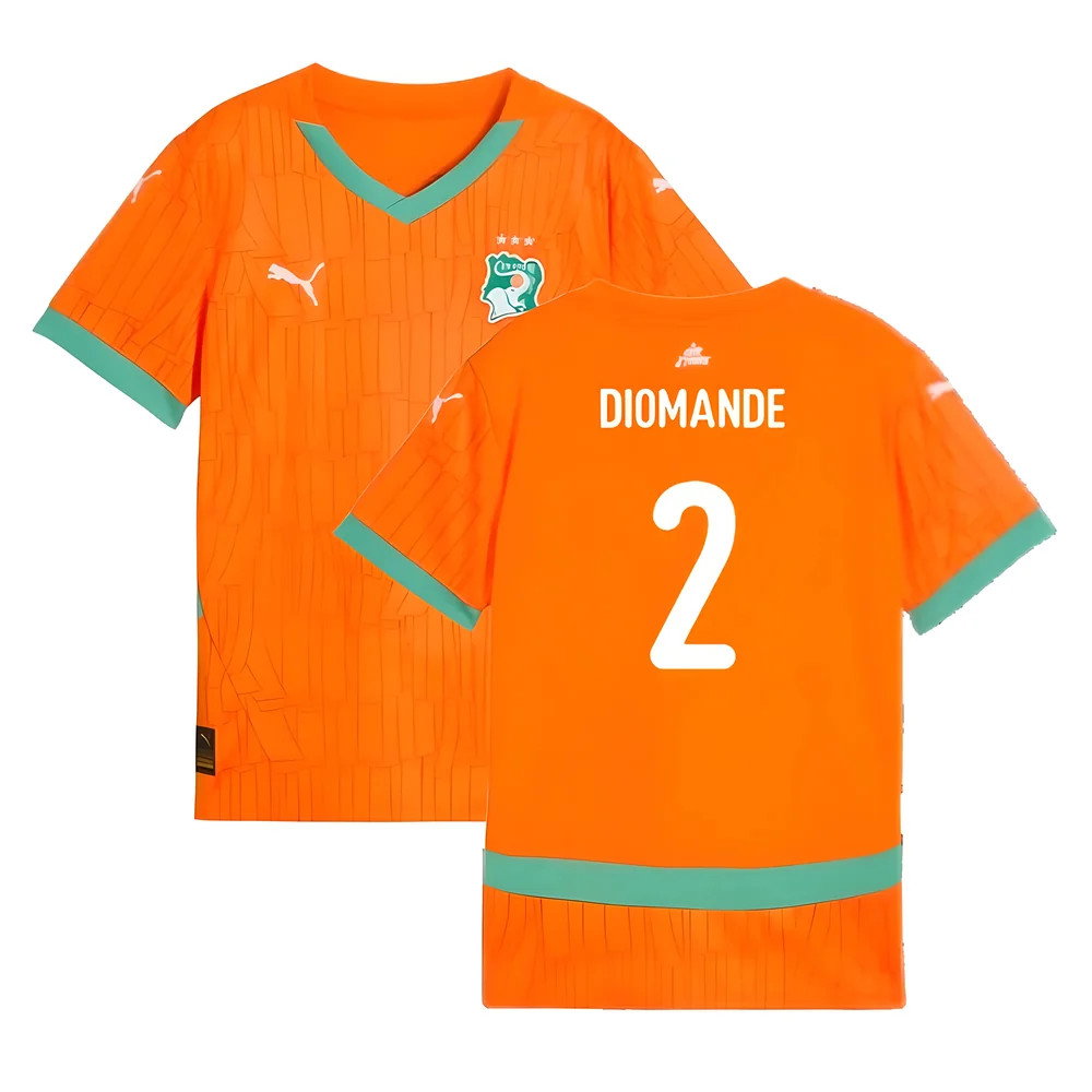 2024-2025 Ivory Coast Home Shirt (Kids) (Diomande 2)_0
