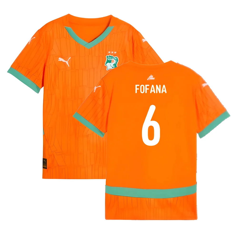 2024-2025 Ivory Coast Home Shirt (Kids) (Fofana 6)_0
