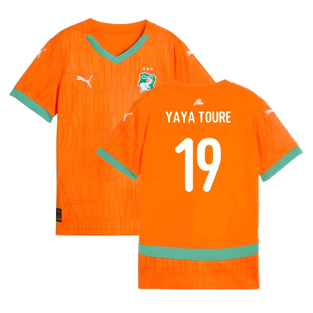 2024-2025 Ivory Coast Home Shirt (Kids) (Yaya Toure 19)_0