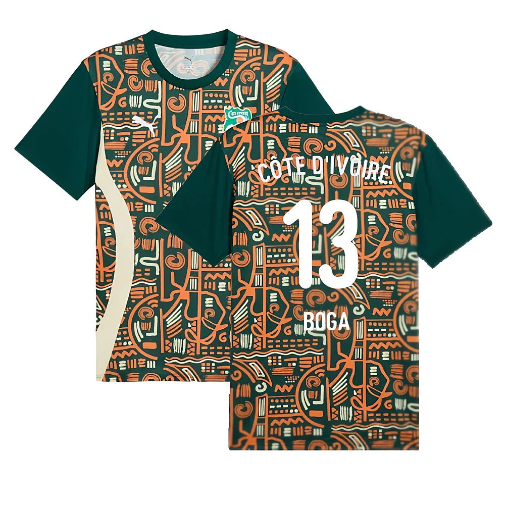 2024-2025 Ivory Coast Prematch SS Jersey (Dark Myrtle) (Boga 13)_0