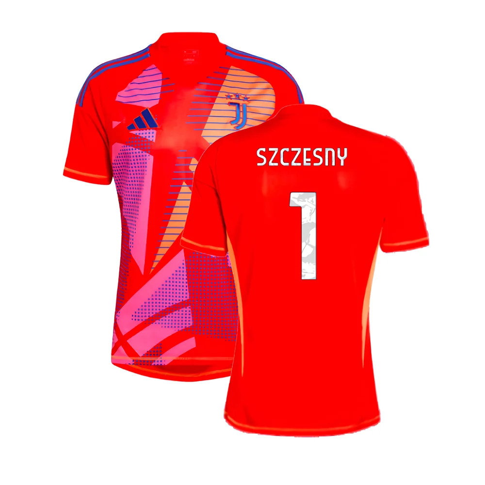 2024-2025 Juventus Home Goalkeeper Shirt (Red) (Szczesny 1)_0