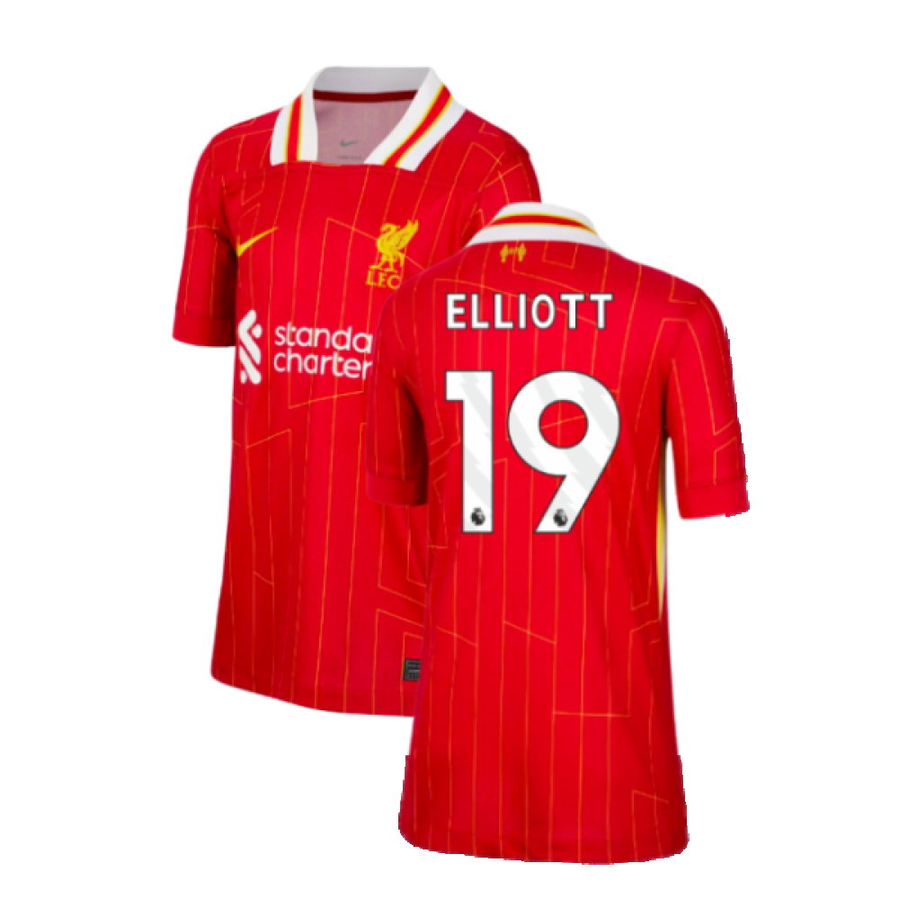 2024-2025 Liverpool Home Shirt (Kids) (Elliott 19)_0