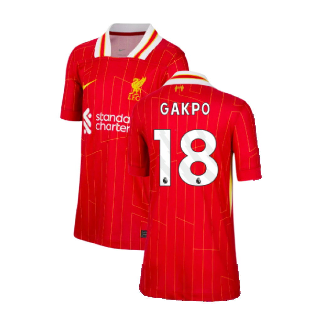 2024-2025 Liverpool Home Shirt (Kids) (Gakpo 18)_0
