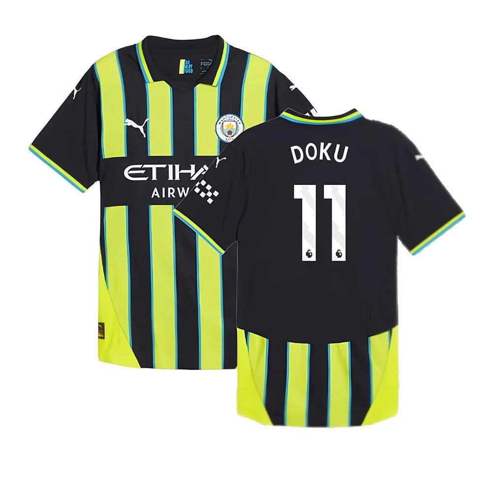 2024-2025 Man City Away Authentic Shirt (Doku 11)_0