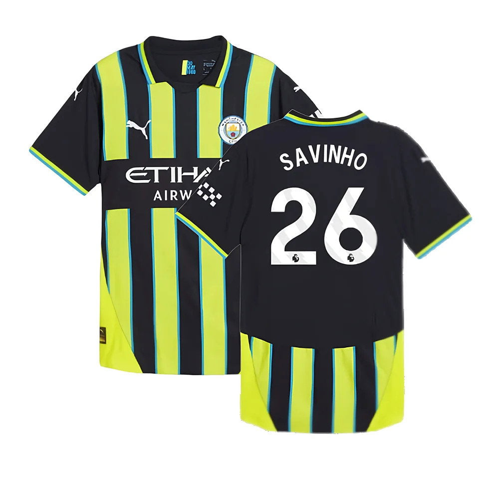 2024-2025 Man City Away Authentic Shirt (Savinho 26)_0