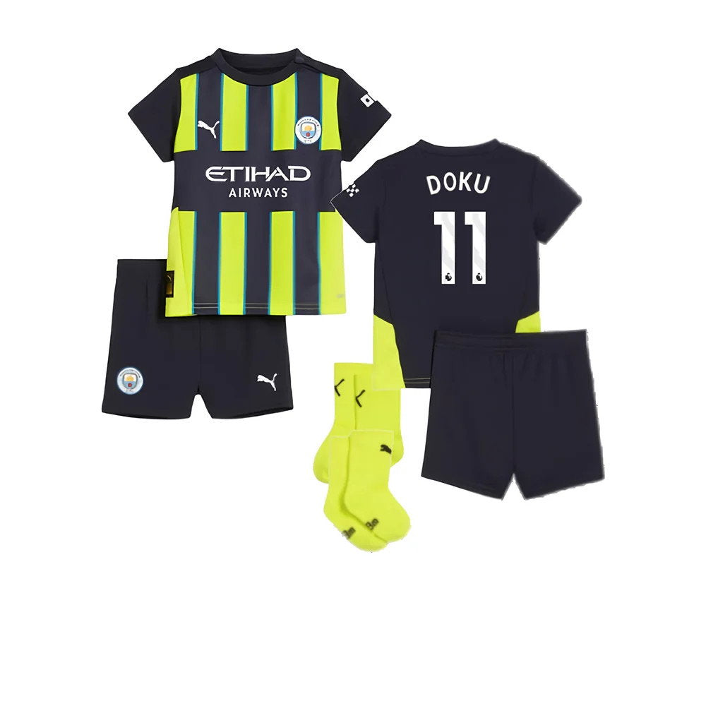 2024-2025 Man City Away Baby Kit (Doku 11)_0