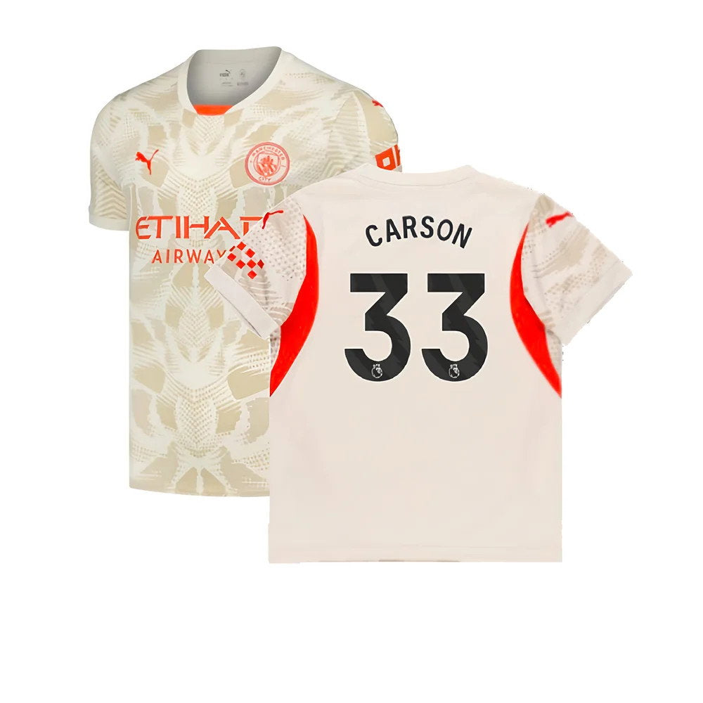 2024-2025 Man City Away Goalkeeper Shirt (Alpine Snow) (Carson 33)_0