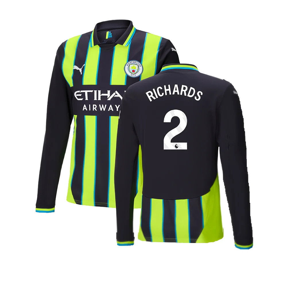 2024-2025 Man City Away Long Sleeve Shirt (Richards 2)_0