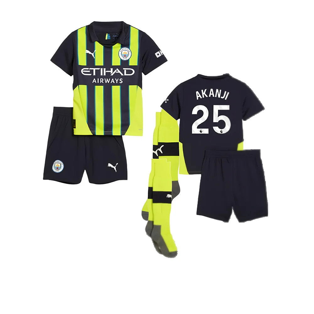 2024-2025 Man City Away Mini Kit (Akanji 25)_0