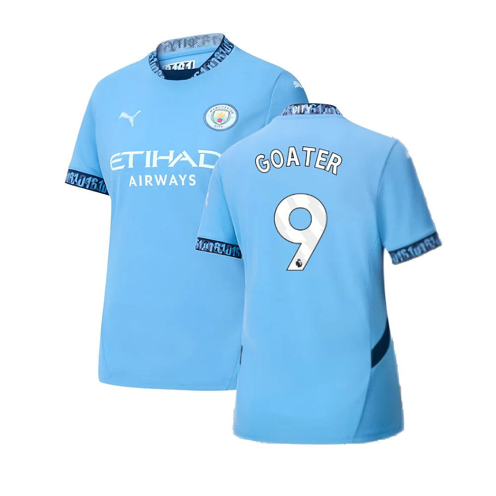 2024-2025 Man City Home Shirt (Womens) (Goater 9)_0
