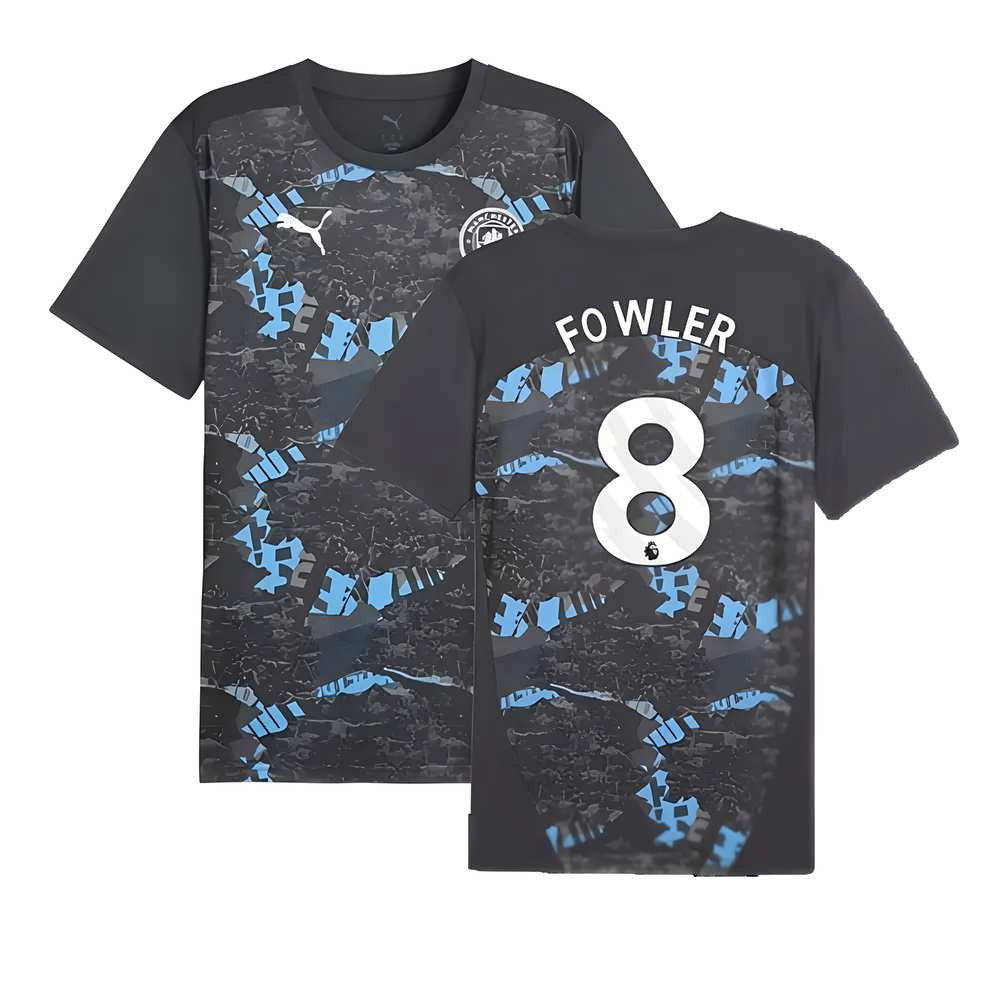 2024-2025 Man City Prematch SS Jersey (Strong Gray) (Fowler 8)_0
