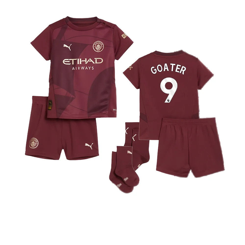 2024-2025 Man City Third Baby Kit (Goater 9)_0