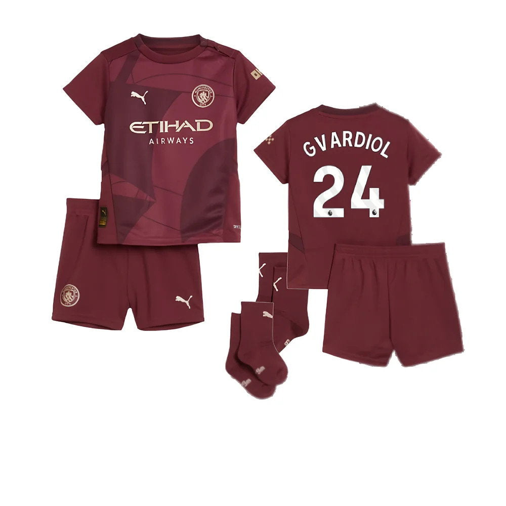 2024-2025 Man City Third Baby Kit (Gvardiol 24)_0