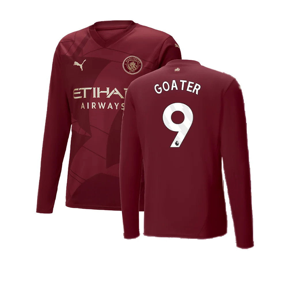 2024-2025 Man City Third Long Sleeve Shirt (Goater 9)_0