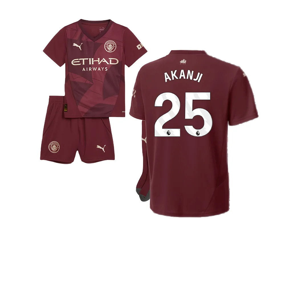 2024-2025 Man City Third Mini Kit (Akanji 25)_0