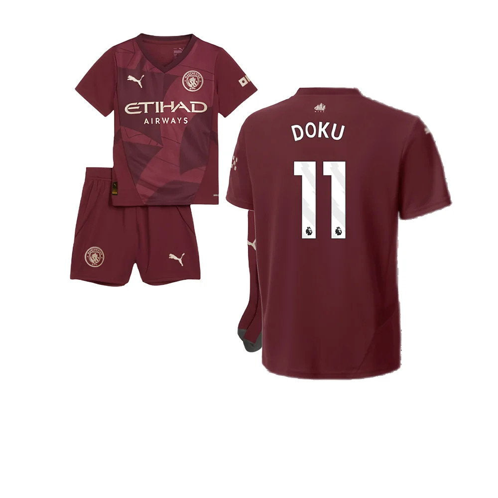 2024-2025 Man City Third Mini Kit (Doku 11)_0