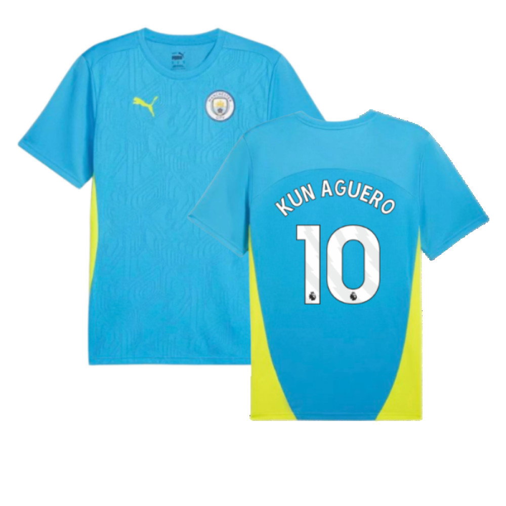 2024-2025 Man City Training Shirt (Magic Blue) (Kun Aguero 10)_0